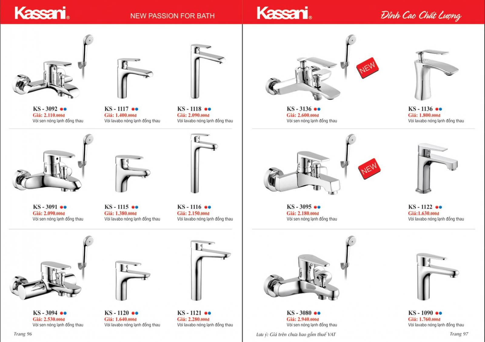 Thiết bị vệ sinh KASSANI Catalogue và bảng giá mới nhất 2024 /Page 49